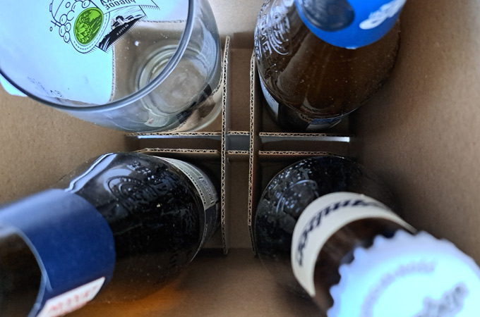 Beer bottle packaging