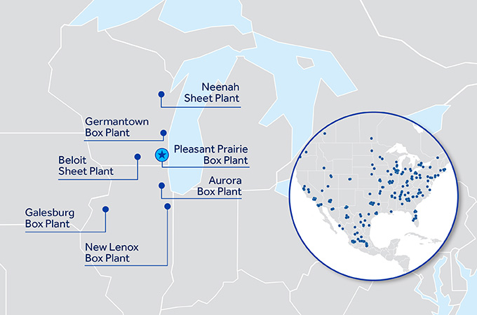Smurfit Westrock Pleasant Prairie Corrugated Box Manufacturer