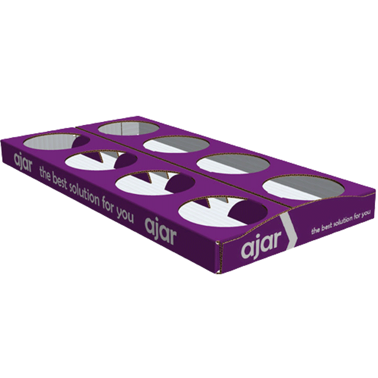 Machine Erect Pot Tray, Shelf Ready Packaging