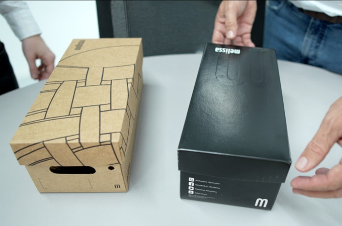 Two Shoe Boxes Side by Side