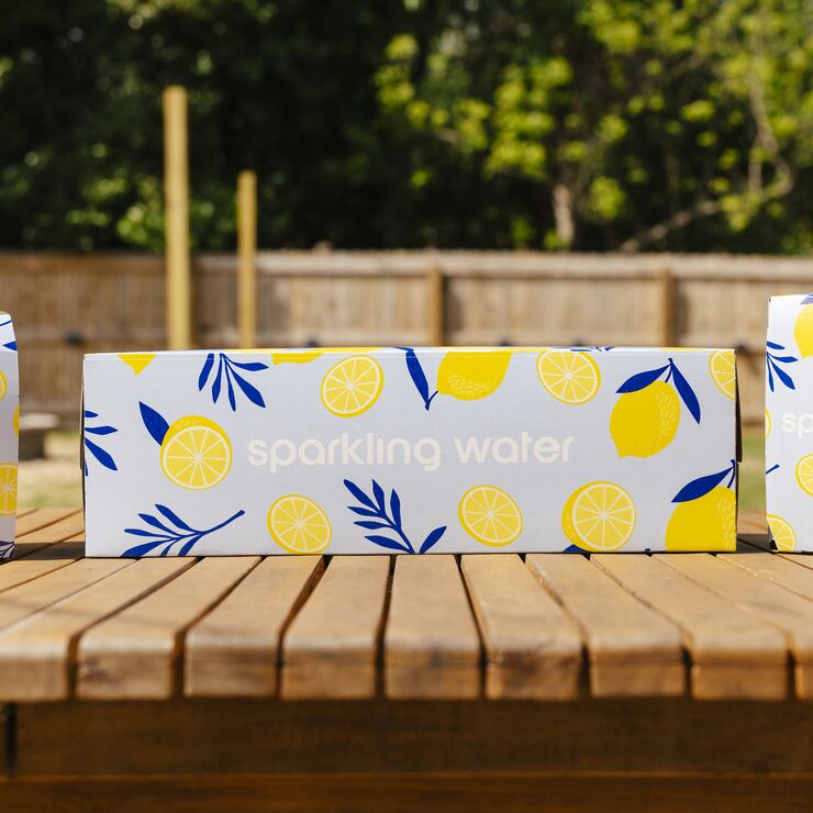 soda water packaging