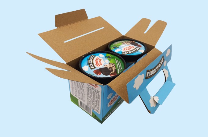 Ben and Jerry's sustainable packaging