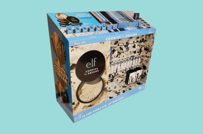 e.l.f. Cosmetics retail display