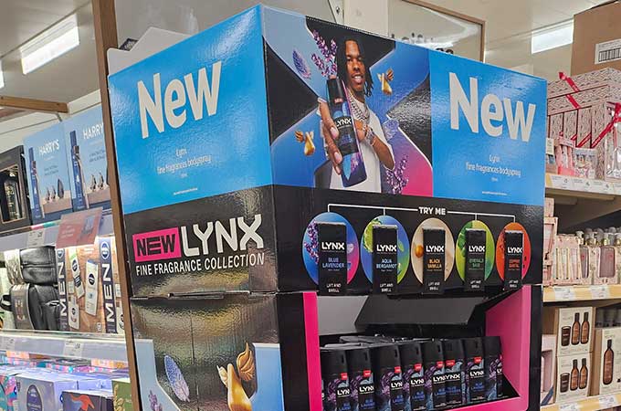 Lynx Fine Fragrances Retail Display