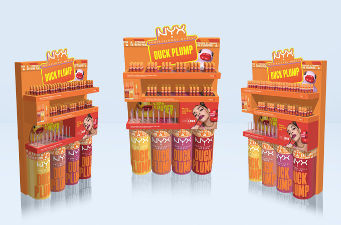 NYX Duck Lip Gloss Display