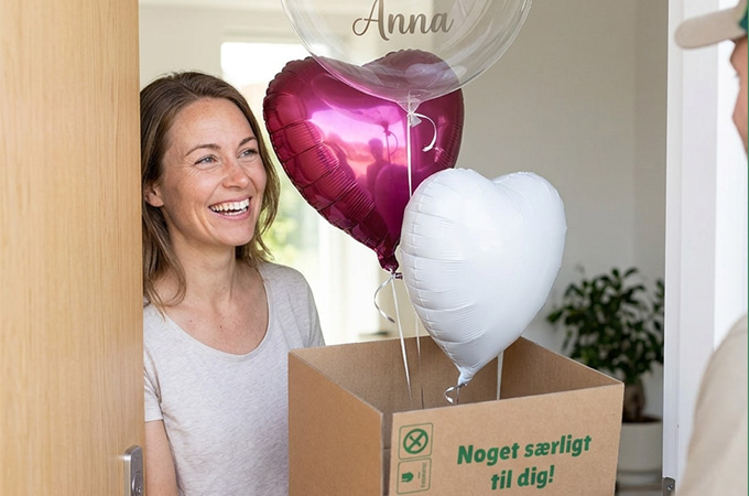 Balloon delivery box