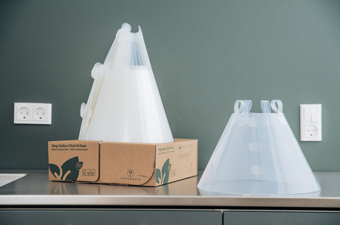 See how we developed a smart, space-saving packaging solution for Vetnordic’s cone-shaped pet collars