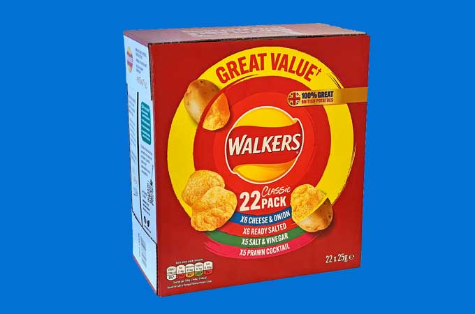 Walkers Crisp Box Packaging